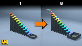 8 Satisfying 3D Physics Simulations | 6 Minutes of Pure Satisfaction 【4K 60FPS】