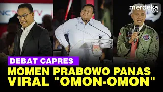 [FULL] Viral Prabowo Ngegas Bilang 'Omon-Omon' Jawab Serangan Anies & Ganjar