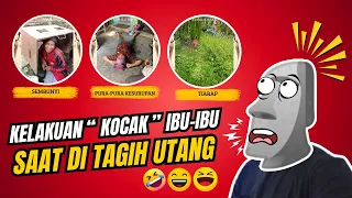 Momen Kelakuan Ibu Ibu Paling Lucu Saat Ditagih Hutang‼️😅🤣