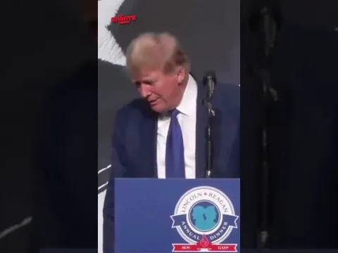 Trump's Hilarious Stage 'Tilting Left' Moment 😂