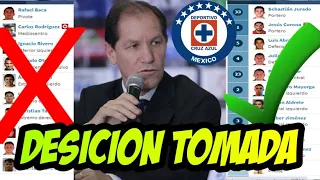 SE ACABO LA NOVELA CRUZ AZUL CORRE A 10 JUGADORES JAIME ORDIALES COMIENZA LA LIMPIA EN LA MAQUINA