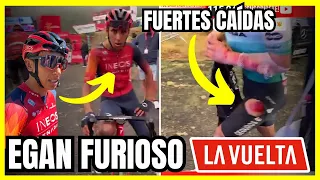 EN EXCLUSIVA - IMAGENES FU3RT3S - ESTADO DE EGAN Y CEPEDA - ETAPA 9 VUELTA ESPAÑA