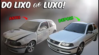 REFORMA GOL 8V  FEITA EM CASA? A SAGA COMPLETA DO LIXO ao LUXO !