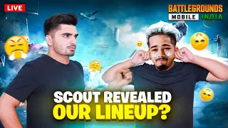 What ? Scout revealed our BGMI Lineup? Ye MMSSRRVVMM kya h? | Road to 900k
