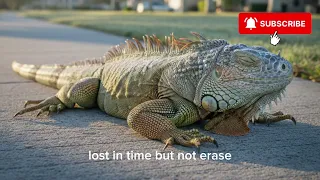 Frozen Iguana on the Florida Ground
