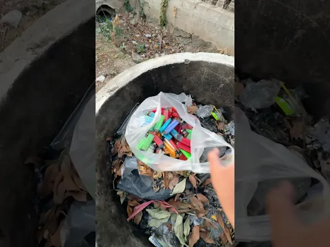 Menemukan Ribuan Korek Salju Di Tempat Sampah #koreksalju #mainan #mainanviral #menemukan #tulisnama