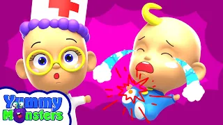 The Boo Boo Song 😭😭| Ouch! YummyMonsters Got Hurt! | Sing Along | Magical Nursery Rhymes Kids Song