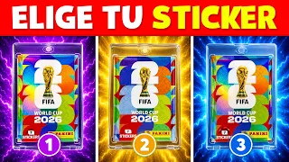 ELIGE TU SOBRE PANINI DEL MUNDIAL ⚽🏆 Quiz De FÚTBOL MUNDIAL 2026 ⚽🔥 | ¿QUÉ TANTO SABES?