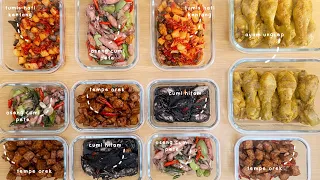 MASAK BEKAL SEMINGGU, STOK LAUK, MASAKAN MATANG TINGGAL DIANGETIN, JURUS HEMAT WAKTU SETIAP HARI