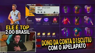 APELAPATO AVALIOU A CONTA DO TOP 2 DO BRASIL E ELE D1SCUTIU COM O APELA POR CONTA DA NOTA!!
