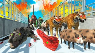 EL PASILLO MORTAL DE ANIMALES ASESINOS | ANIMAL REVOLT BATTLE SIMULATOR