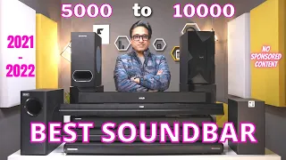 Best Soundbar in India 🔥 5000 - 10000 ⚡ Best Soundbar under 5000 🔥 ACTUAL AUDIO TEST