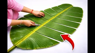 5 Biggest Banana Leaf Decoration Ideas | Flower Decorations Ideas ♥️