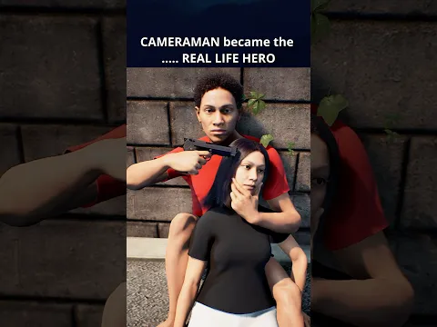 CAMERAMAN became the REAL LIFE HERO #shorts #story #heroic