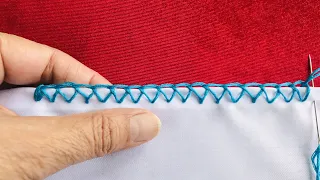 Hand Embroidery - Border Using Needle - Pico With Needle - Needle Lace - Edging With Needle
