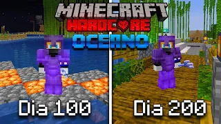 SOBREVIVÍ 200 Días en un OCEANO en Minecraft HARDCORE... Esto es lo que pasó