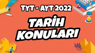 TYT - AYT 2022 Tarih Konuları Neler? #hedefekoş
