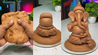 Easy Ganpati making idea / गणपति की मूर्ति बनाना सीखें / Eco friendly Ganesha making