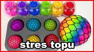 STRES TOPU KESTİM İÇİNE BAKTIM DIY SLIME STRES TOPU GÜL ABLA Dobişko Tv