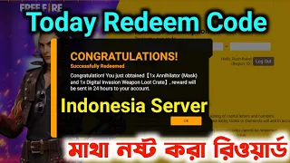 Today Redeem Code Free Fire Indonesia Server | Indonesia Server Redeem Code Free Fire |