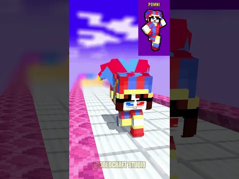 HELP POMNI CHOOSE HER BODY PARTS - QUEEN RUN CHALLENGE #funnyshorts #minecraftshorts