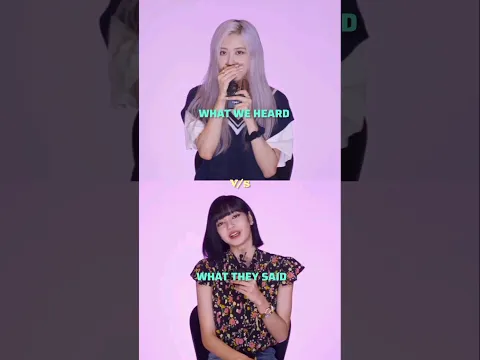 BLACKPINK IN YOUR AREA || What We Heard V/s What They Said || #lisa  #jisoo #rosé #jennie #shorts