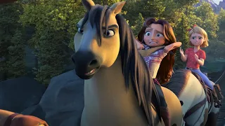حصان بري بيغامر بحياته عشان ينقذ صاحبته الوحيدة ❤ Spirit riding