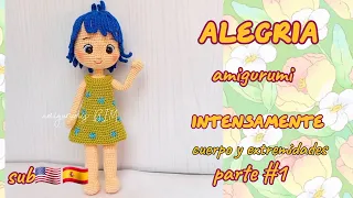 ALEGRIA de intensamente parte 1/3 SUB🇺🇲🇪🇸 #amigurumi #facil