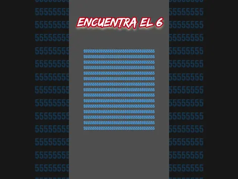 encuentra el 6 el que lo encontró es un Dios#short#viral#encuentralasdiferencias