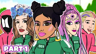 Celebrities in SQUID GAME (CARTOON)