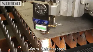 FLY3015 high-efficiency fiber laser machine cutting demonstration