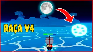 Como achar LUA CHEIA, ILHA DA MIRAGEM e ENGRENAGEM para a RAÇA V4 no Blox Fruits do Roblox (fácil)