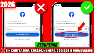 ✅CÓMO RECUPERAR MI CUENTA DE FACEBOOK 2026 | ❌SIN CONTRASEÑA, CORREO-EMAIL, TELÉFONO, NI FORMULARIO|