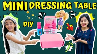 MINI Dressing Table🌈✨| DIY CRAFTS | DIY PAPER CRAFTS | MINI CRAFT IDEAS | @SamayraNarulaandFamily |