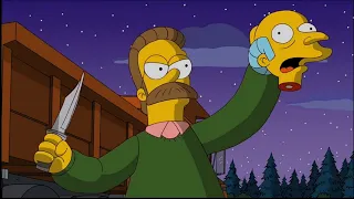 Ned Flanders Se Vuelve Asesino y Mata a Homero | Los Simpson - La Casita Del Horror 22 | Resumen