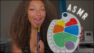 ASMR | Spit Painting You With Edible Paint 🎨👩‍🎨🖌️