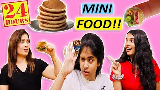 EATING MINI FOOD FOR 24 HOURS!!! l Asha Vlogs | 24 hours challenge