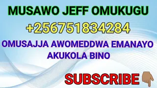 OMUSAJJA AWOMEDDWA EBISOBOOZA OMULABILA KUBINO