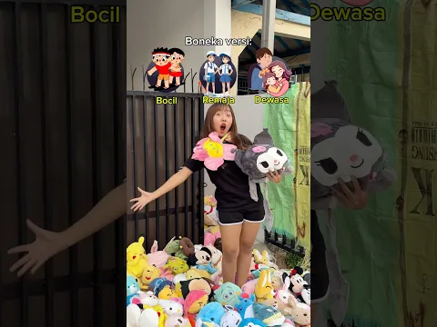 BONEKA VERSI BOCIL REMAJA DEWASA #boneka #toys #fyp #shorts #plushies #viralvideo #kuromi