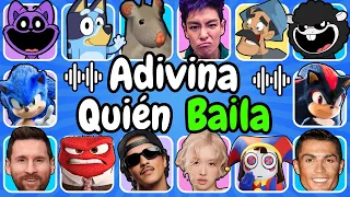 ¡Adivina Quién Baila! Los MEJORES BAILES😎¿Quién Baila Mejor?🤔Rata🐭😺Sonic🦔Thanos💜Cristiano⚽Messi⚽