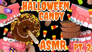ASMR HALLOWEEN CANDY (CRUNCHING SOUNDS) PART 2 | IS IT SAFE FOR BRACES?