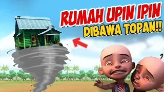 Rumah Upin ipin kena Angin Topan Terbang , ipin kaget GTA Lucu