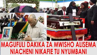 SIRI NZITO YA KIFO CHA MAGUFULI  ALISEMA WAMBIENI MADAKTARI WANIACHE TU NIKAFIE NYUMBANI"