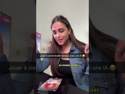 Jouer à pierre-feuille-ciseau avec un IA 😂#praktika #anglaisfacile  #englishlearning #english