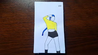 (Golden dance cover) Flipbook making video