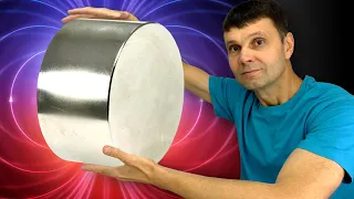 🔥 ЭКСПЕРИМЕНТЫ С БОЛЬШИМ МАГНИТОМ  Amazing Tricks and experiments with Monster Magnet Игорь Белецкий