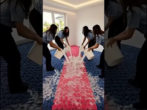EPOXY FLOOR FILLED WITH ROSES