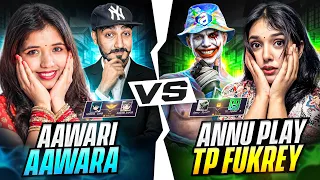 TP FUKREY ANNU PLAY VS AAWARA AAWARI || KON HAI BEST #freefireindia #vbadge