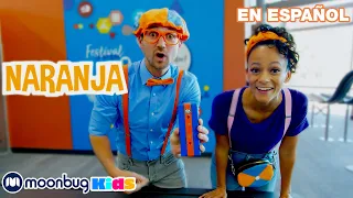 ¡Aprende Colores en el Cubo de Descubrimiento con Blippi y Meekah! | @BlippiEspañol | Moonbug Kids