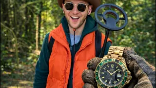 How I Found a Rolex with a Metal Detector#viral